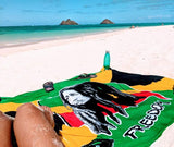 Long Bob Marley Freedom Sarong Beach Pareo