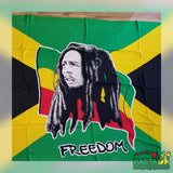 A Bob Marley Freedom Sarong Beach Wrap - Rasta Headquarters